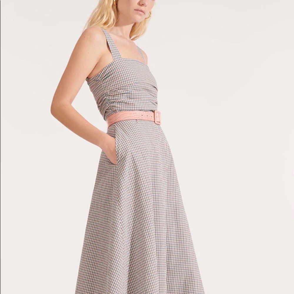 Veronica Beard | Positano Gingham Seersucker Dress